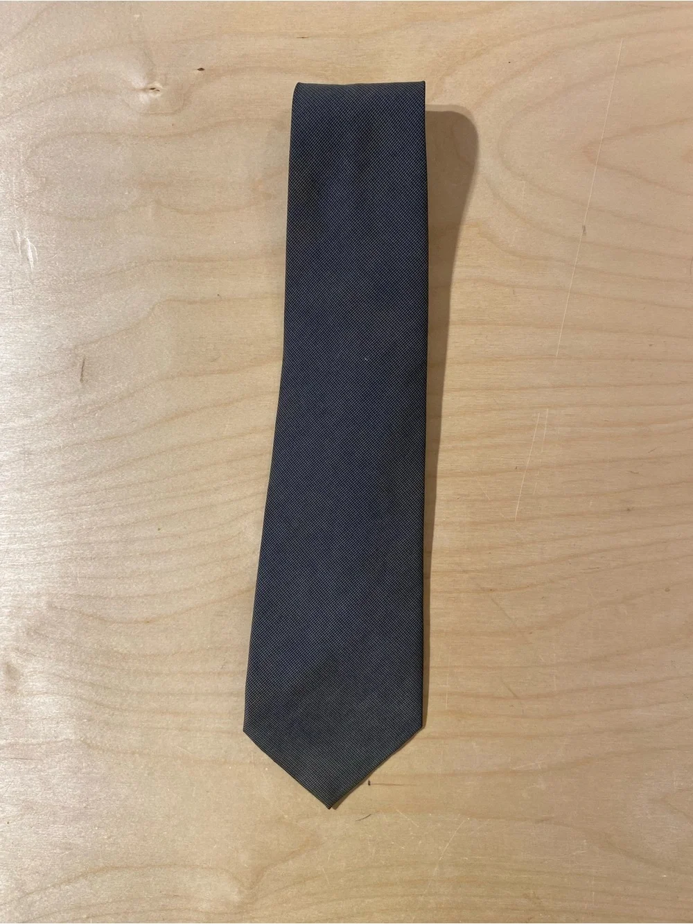 Pierre Cardin Classic Men's Solid Dark Gray Tie - Timeless Formal Accessory (SO)